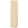 1 dvéřová šatní lamino skříňka bříza