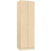 2 dvéřová šatní lamino skříň bříza
