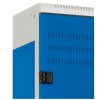 1 dvéřová šatní kovová skříňka modrá
