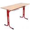 školní lavice 2 místná stavitelná expert červená
