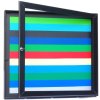Jednokřídlá venkovní vitrína magnetická M40 2xA4 A400x540 mm černý elox