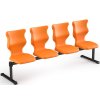 Sedací souprava 4 místná oranžová