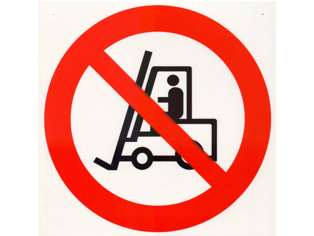 Symbol - zákaz provozu vozíků