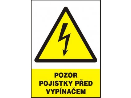 Pozor - pojistky před vypínačem