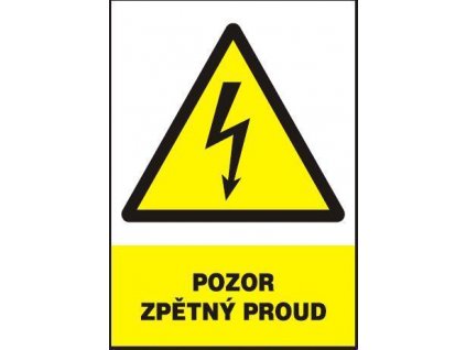 Pozor - zpětný proud  (A4)
