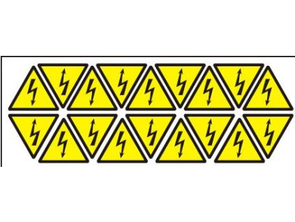 Aršík 18 ks blesků 19x19 mm (samolepící aršík 110x50 mm)