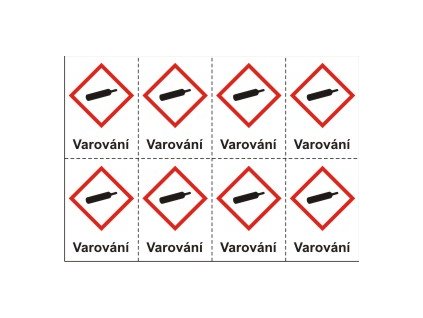 Plyny pod tlakem – varování (GHS04)