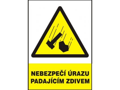 Nebezpečí úrazu padajícím zdivem