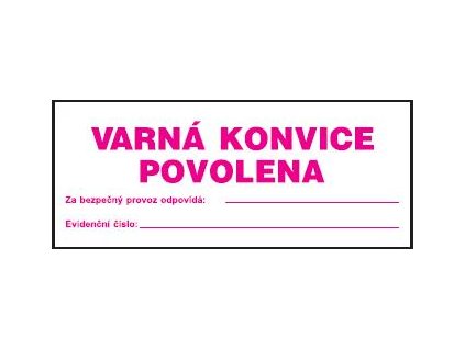 Varná konvice povolena