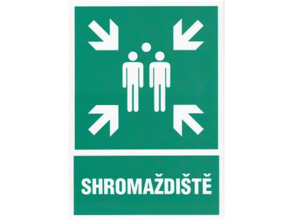 Shromaždiště (plastová tabulka A4)