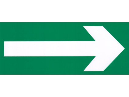 Symbol - směr úniku (plastová tabulka 210x87 mm)