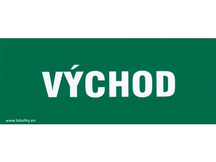 Východ (plastová tabulka 210x87 mm)