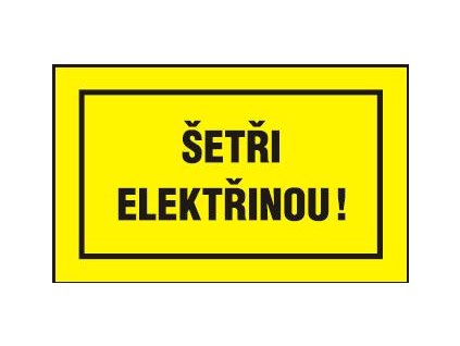 Šetři elektřinou!