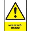 Nebezpečí úrazu (samolepka  A5)