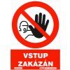 Vstup zakázán (samolepka A5)