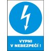 Vypni v nebezpečí! (plastová tabulka A4)