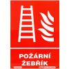 Požární žebřík (plastová tabulka A4)