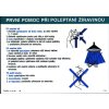 První pomoc při poleptání žíravinou (plast tl. 1 mm)