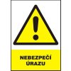 Nebezpečí úrazu (plastová tabulka A4)