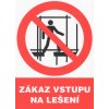 Zákaz vstupu na lešení (plastová tabulka A4)