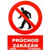 Průchod zakázán (plastová tabulka A4)