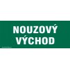 Nouzový východ (plastová tabulka 210x87 mm)