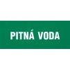 Pitná voda (plastová tabulka 210x87 mm)