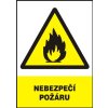 Nebezpečí požáru (plastová tabulka A4)