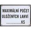 Maximální počet uložených lahví:… ks