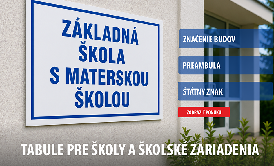 Tabuľky pre školy