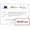 Europrojekt - plastová tabuľa