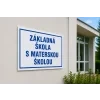 informacna tabula s vlastnym textom skola