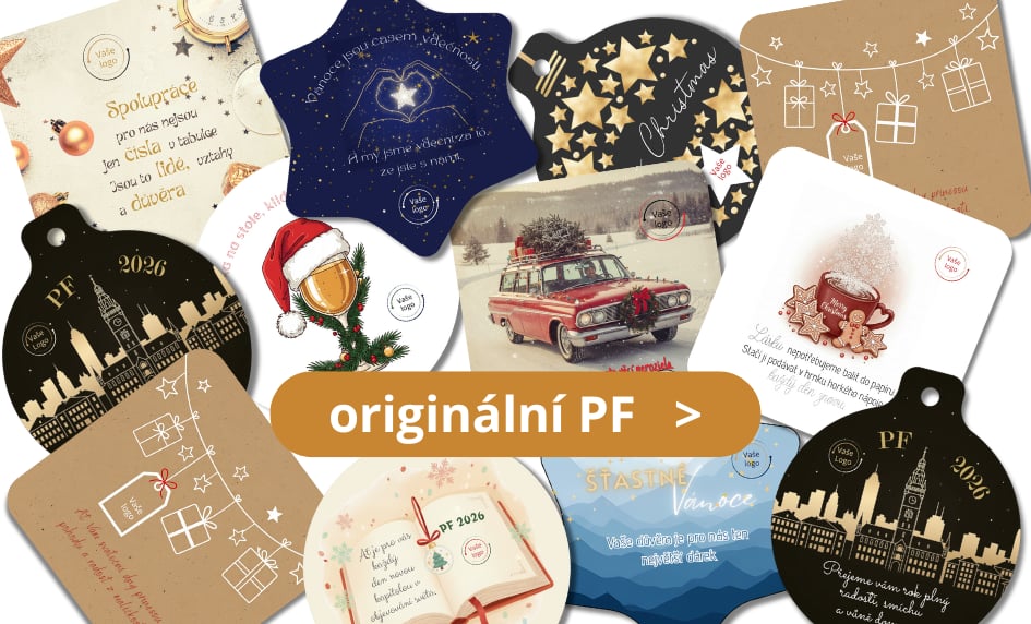 Vaše logo na originálním PF 2026. Buďte svým zákazníkům na očích celé svátky!