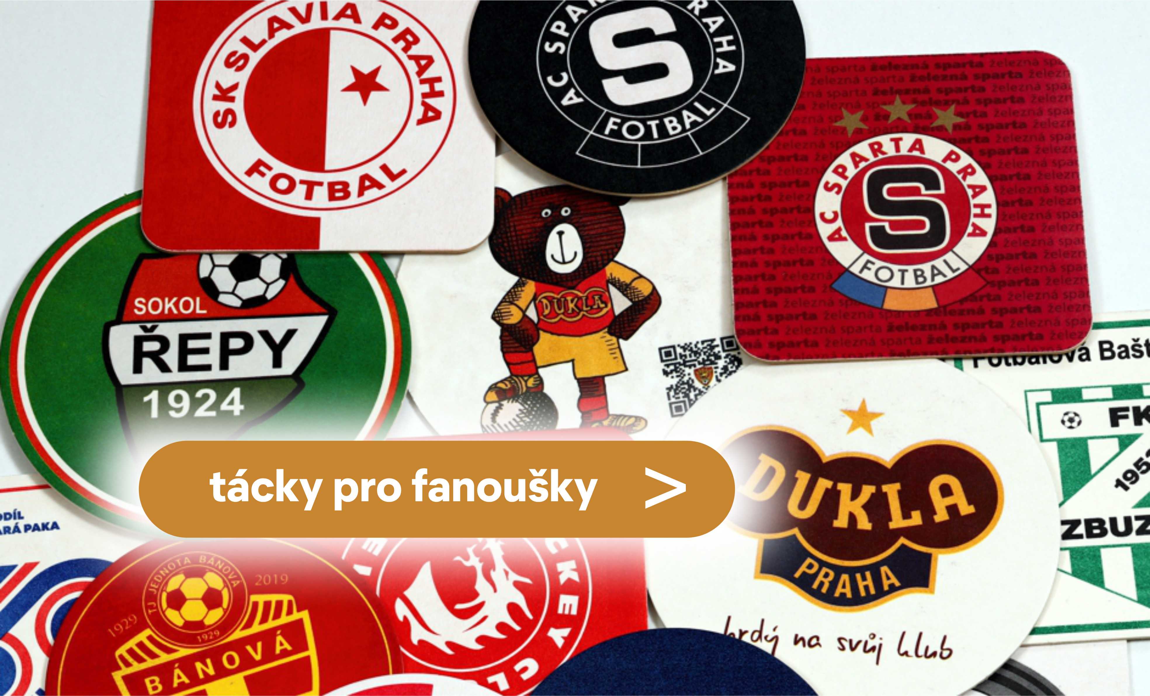 Podtácky s logem fotbalových a hokejových klubů, týmů šipkařů, šachystů a dalších zájmových organizací. Skvělý dárek pro fanoušky a stylový doplněk do každé klubovny nebo domácího baru.