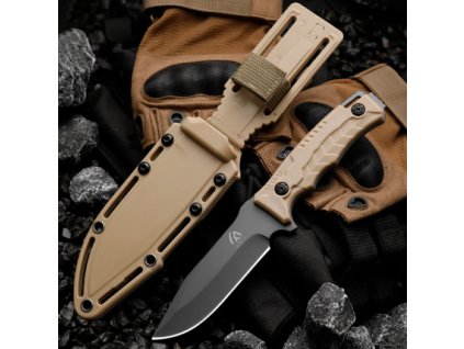 2024 01 17 08 09 18 Topps M01 Tactical Military Fixed Blade Knife AUS 8A Steel Nylon Handle Survival