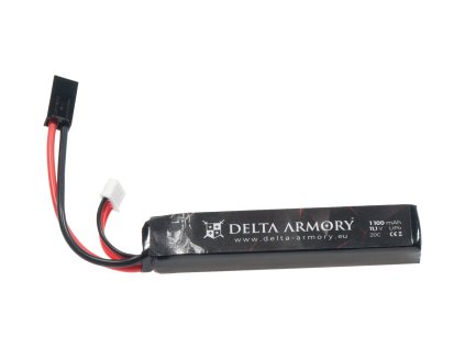 Delta Armory airsoftová baterie LiPo 11,1V 1100mAh 20C Tamiya