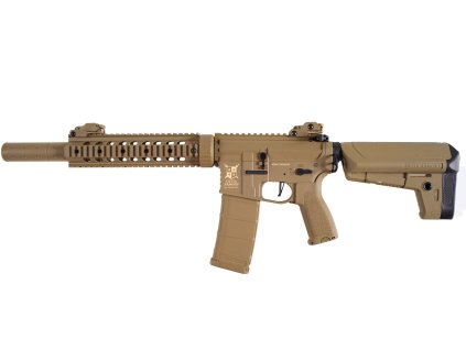 Delta Armory airsoftová zbraň M4 AR15 SilentOps 9" Charlie Full Tan