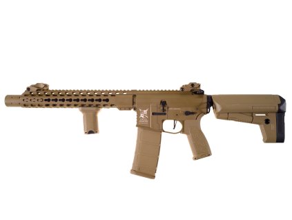 Delta Armory airsoftová zbraň AR15 SilentOps DMR ALPHA Full Metal - Full Tan