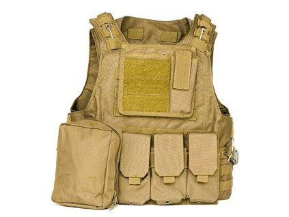 Guerilla Tactical taktická vesta AAV FSBE KAM-06 - Tan