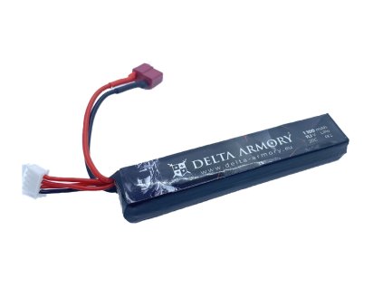 Delta Armory airsoftová baterie LiPo 11,1V 1100mAh 20C T-plug