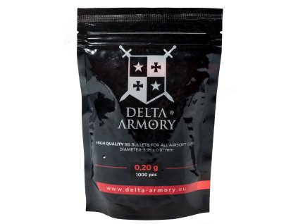Delta Armory airsoftové kuličky 0,20g 1000ks - bílé