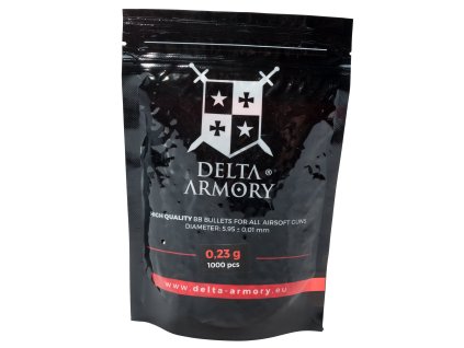 Delta Armory airsoftové kuličky 0,23g 1000ks - bílé
