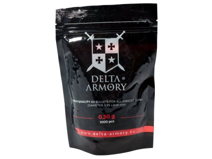 Delta Armory airsoftové kuličky 0,30g 1000ks - bílé