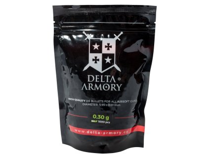 Delta Armory airsoftové bio kuličky 0,30g 1000ks - bílé