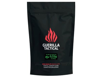 Guerilla Tactical bio airsoftové kuličky 0,32g 1000ks - bílé
