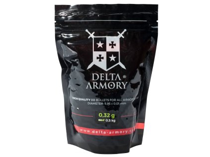 Delta Armory airsoftové bio kuličky 0,32g 0,5kg - bílé