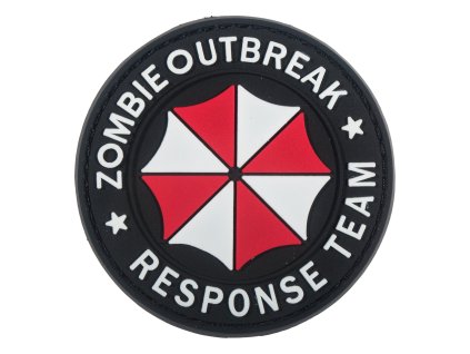 Delta Armory nášivka na suchý zip 3D Zombie Outbreak - černá