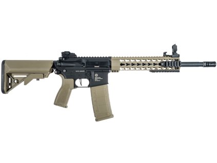 Delta Armory airsoftová zbraň Grand Power M4 AR15 KeyMod 10" Charlie - Half Tan