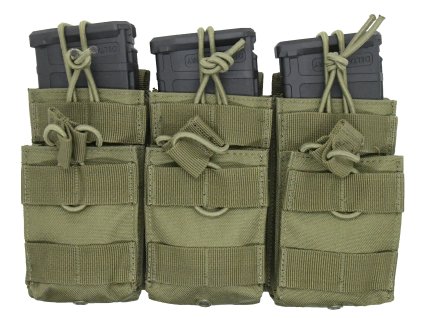Delta Armory pouzdro MOLLE pro trojitý zásobník M4 - Oliva