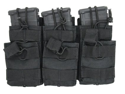 Delta Armory pouzdro MOLLE pro trojitý zásobník M4 - černé